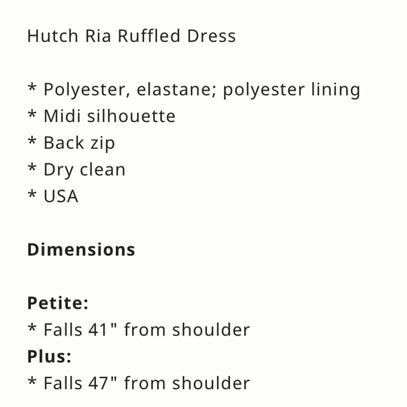 ANTHROPOLOGIE / HUTCH RIA DRESS NWT - Picture 14 of 14